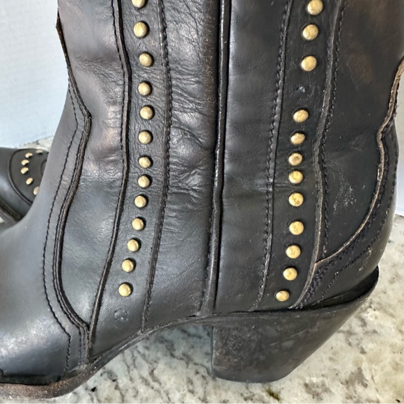 Idyllwind Walk This Way Studded Snip Toe Western Boot Black Tall Shaft Women 8.5 - Picture 11 of 16